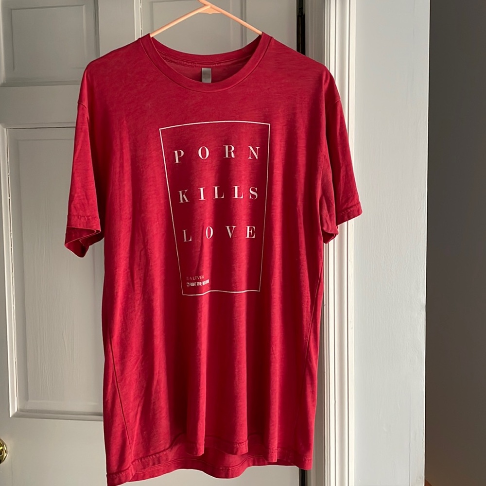 Mens Christian “Porn Kills Love” Tshirt